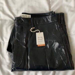 Abercrombie 90’s high rise straight 10 long